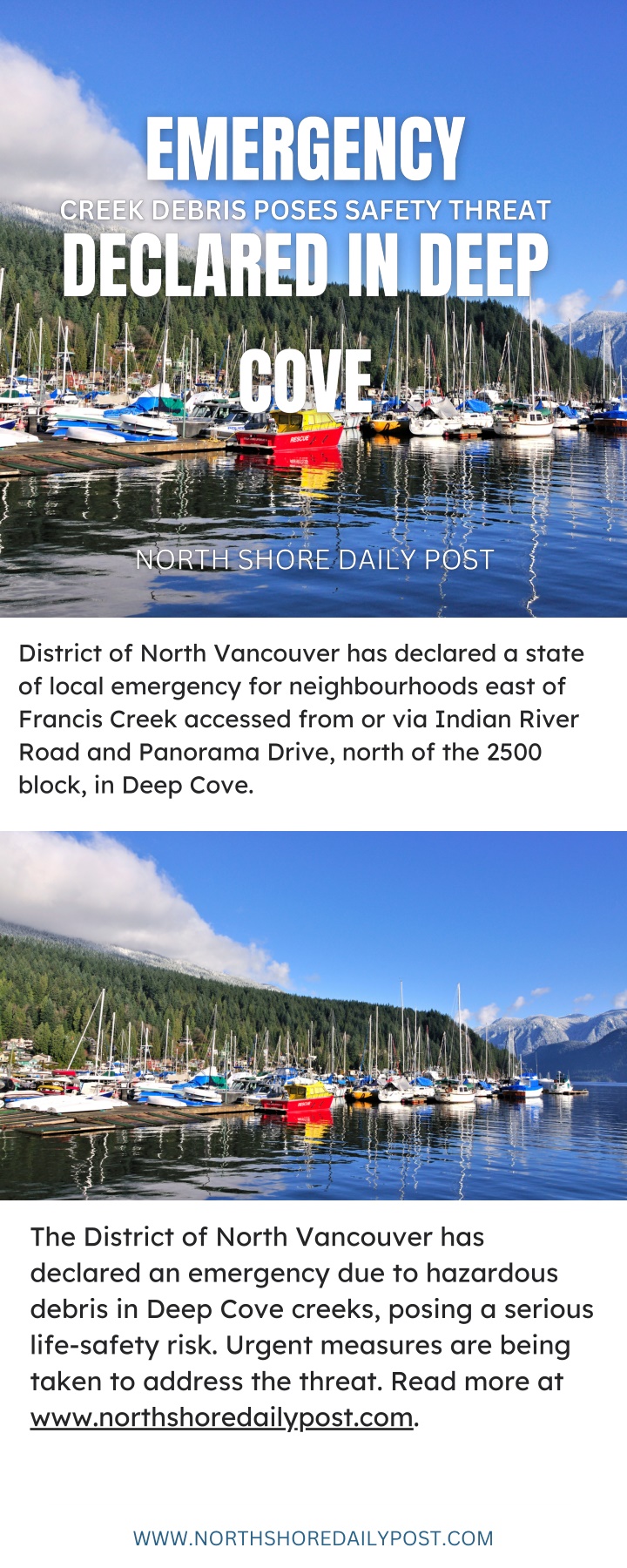 district of north vancouver has declared a state