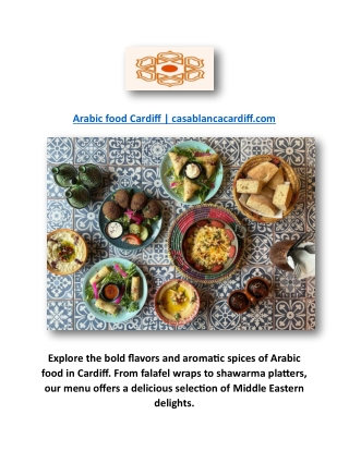 Arabic food Cardiff | casablancacardiff.com