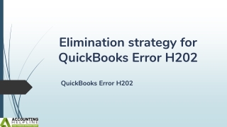 elimination strategy for quickbooks error h202