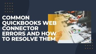 common quickbooks web connector errors