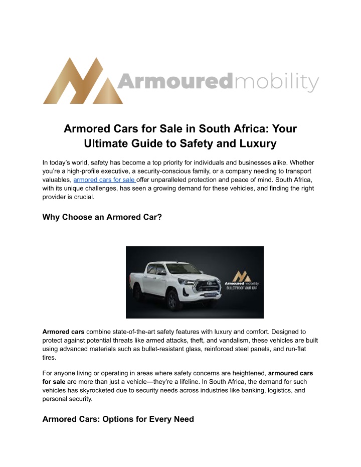 armored cars for sale in south africa your