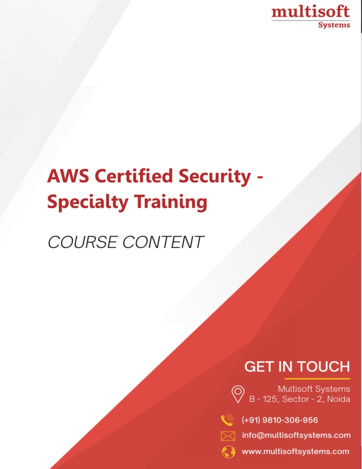 aws certified security specialty training