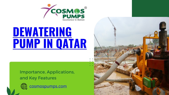 dewatering pump in qatar