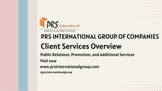 PPT PRS Services