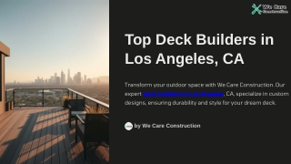 Top Deck Builders in Los Angeles, CA