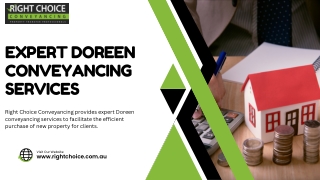 Expert Doreen Conveyancing Services | Right Choice Conveyancing