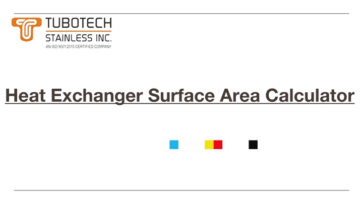 heat exchanger surface area calculator