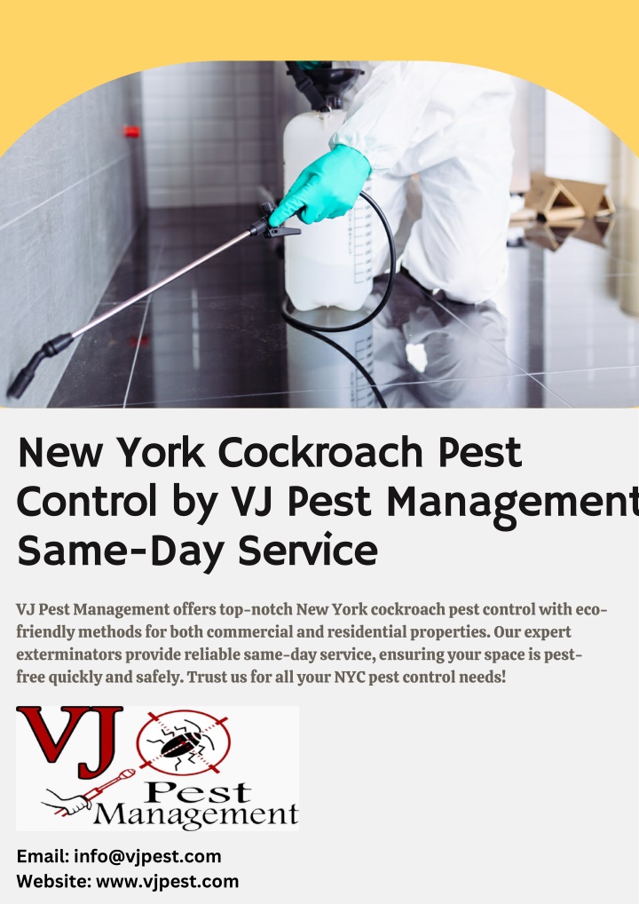 new york cockroach pest control by vj pest