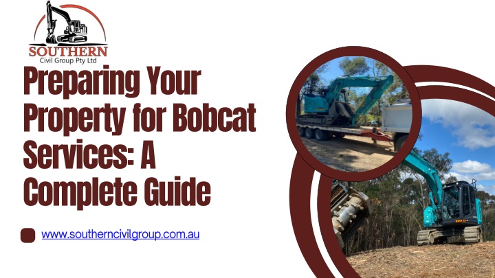 preparing your property for bobcat services