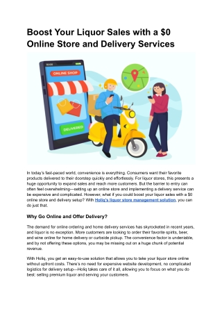 boost your liquor sales with a 0 online store