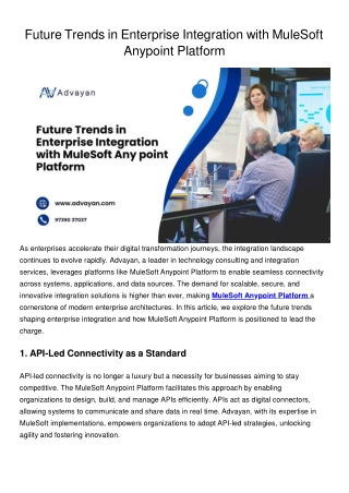 future trends in enterprise integration with