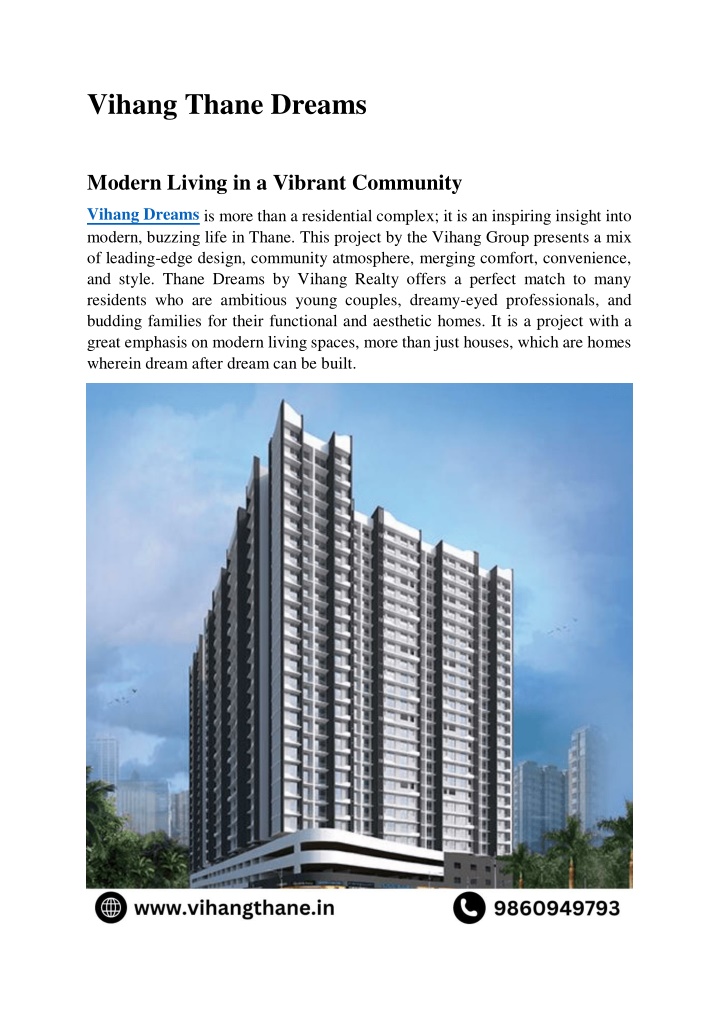 vihang thane dreams