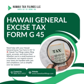 Hawaii General Excise Tax Form G 45