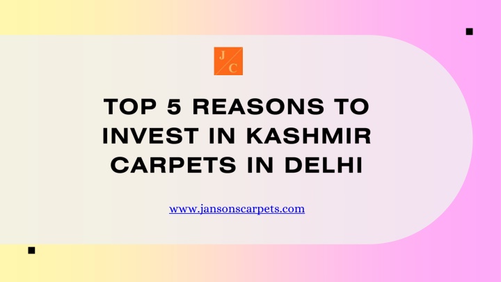 top 5 reasons to invest in kashmir carpets