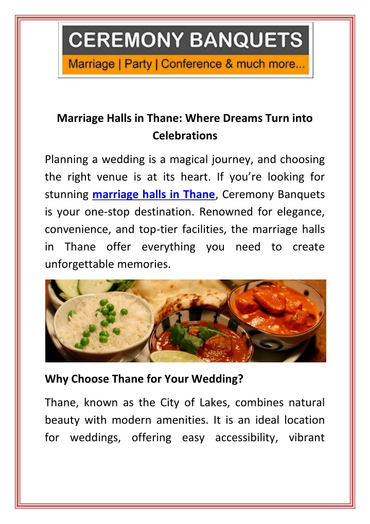 marriage halls in thane where dreams turn into