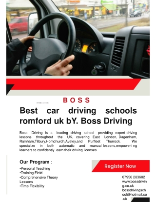 Boss driving lessons
