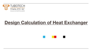 design calculation of heat exchanger