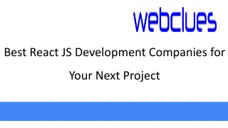 best react js development companies for