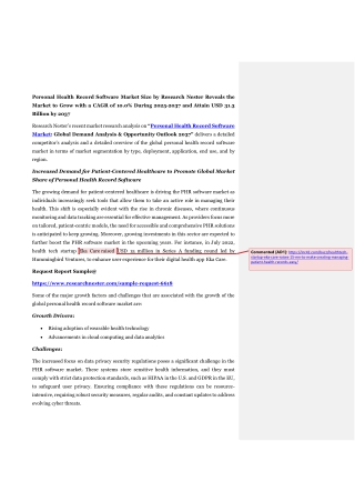 personal health record software market size