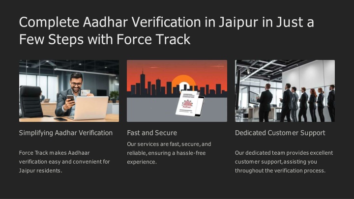 complete aadhar verification in jaipur in just a few steps with force track