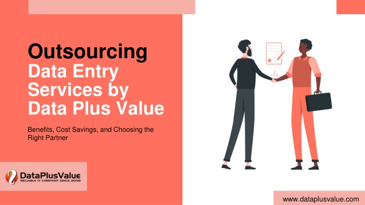 outsourcing data entry services by data plus value