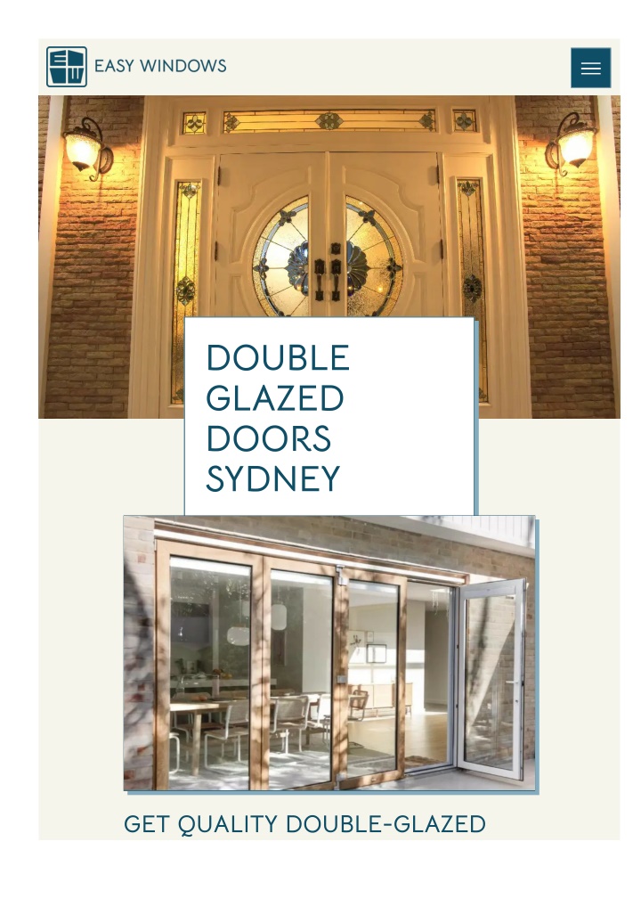 double glazed doors sydney