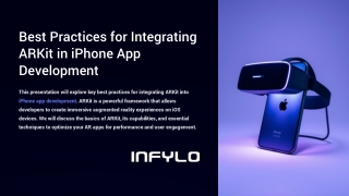 Enhance iPhone App Development with ARKit Integration