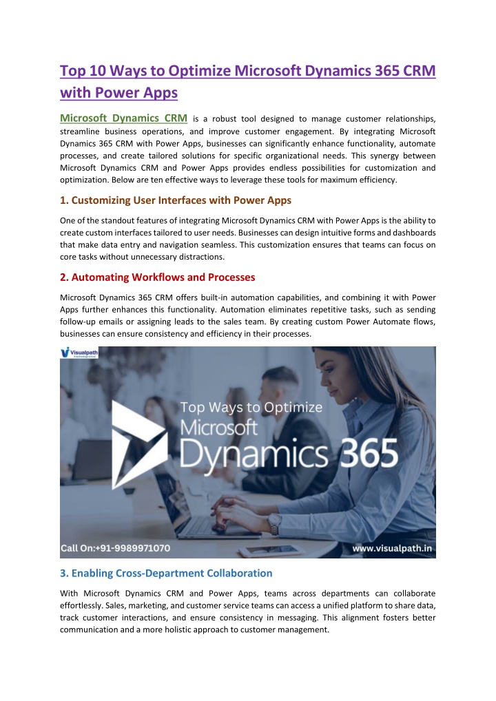 top 10 ways to optimize microsoft dynamics