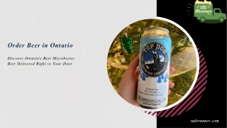 order beer in Ontario