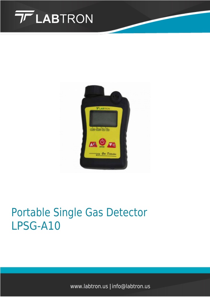 portable single gas detector lpsg a10