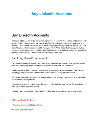 How to Buy LinkedIn Accounts Safely