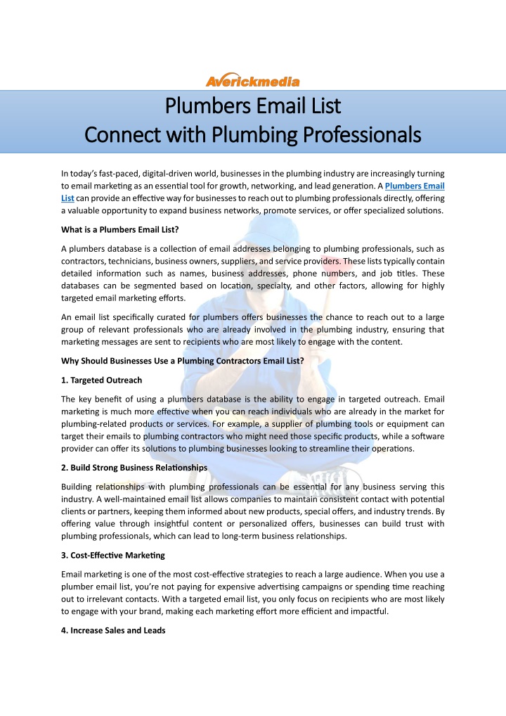 plumbers email list plumbers email list connect