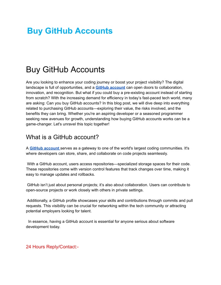 buy github accounts