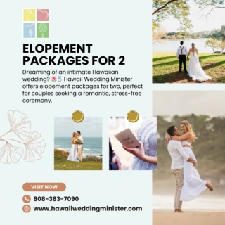 Elopement Packages For 2