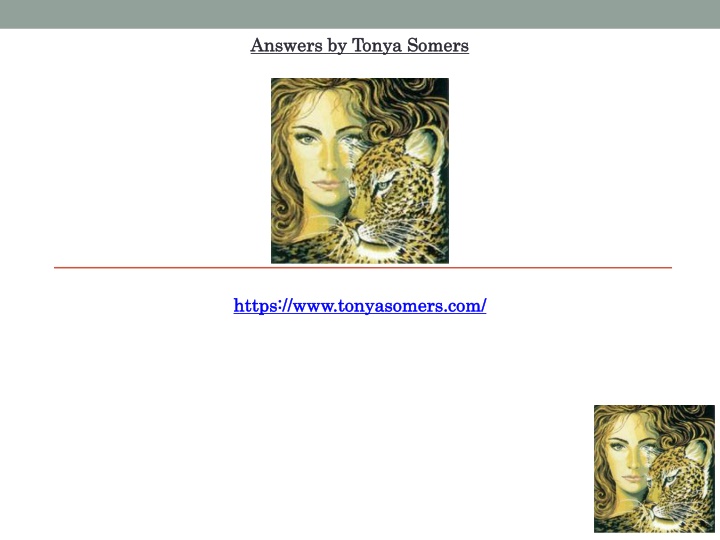 answers by tonya somers