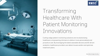 Transforming Healthcare With Patient Monitoring Innovations