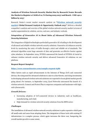 analysis of wireless network security market size