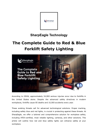 The Complete Guide to Red & Blue Forklift Safety Lighting