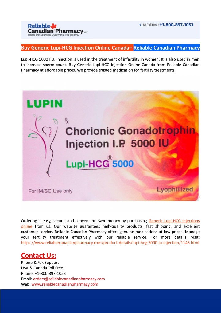 buy generic lupi hcg injection online canada