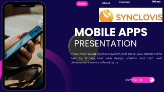 Blue and Pink Modern Mobile Apps Presentation