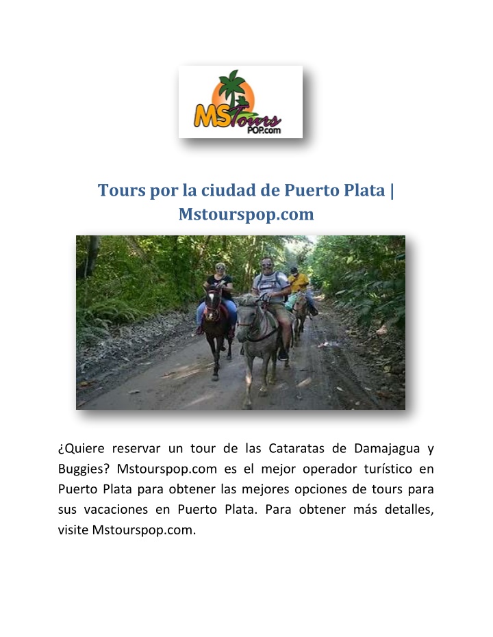 tours por la ciudad de puerto plata mstourspop com