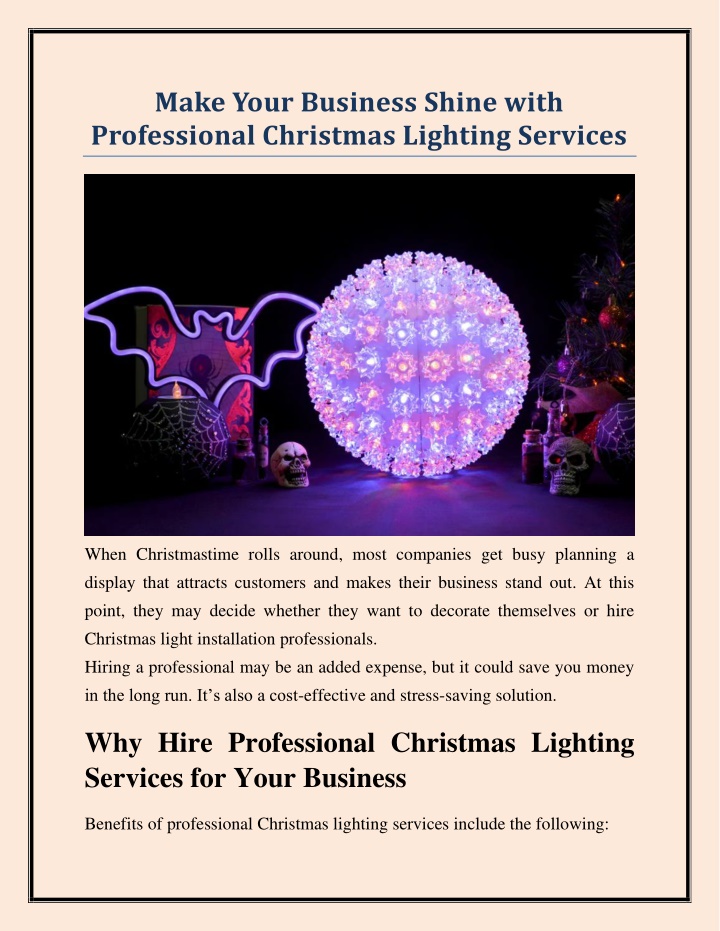 make your business shine with professional