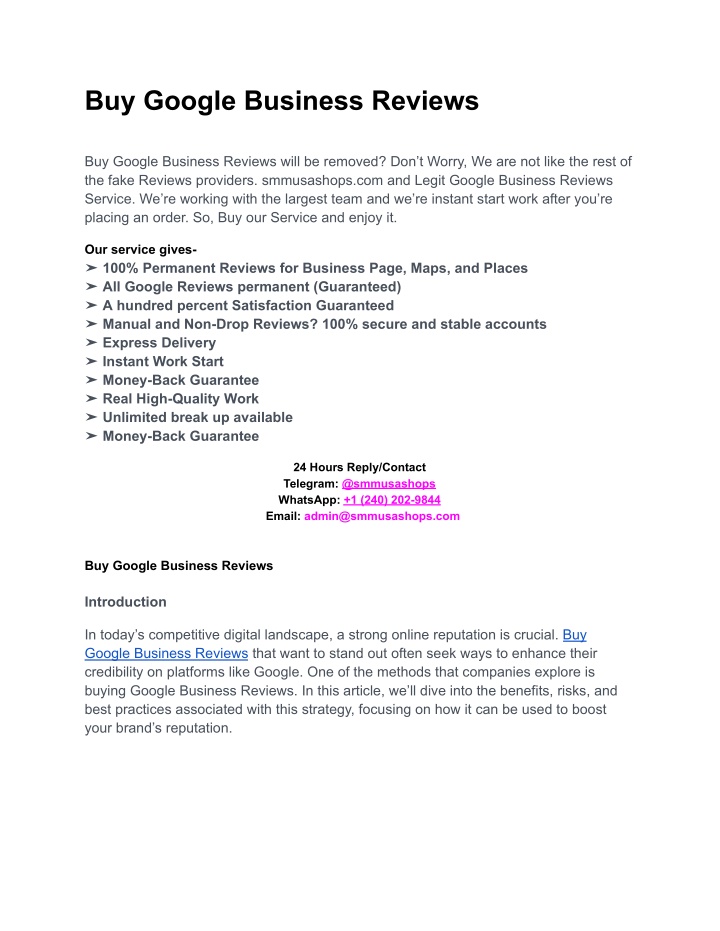 buy google business reviews