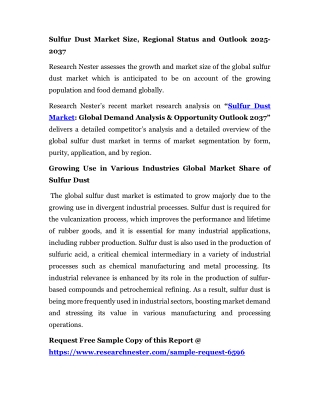 Sulfur Dust Market