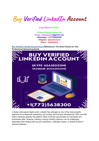 Buy Verified LinkedIn Account (6)