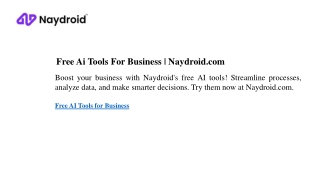 free ai tools for business naydroid com