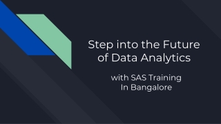 Join SAS Training in Bangalore and Gain In-Demand Skills