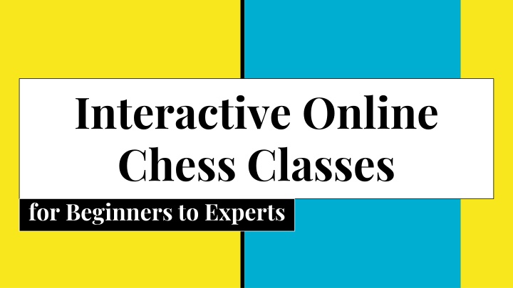 interactive online chess classes