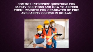 Common Interview Questions for Safety Positions and How to Answer Them