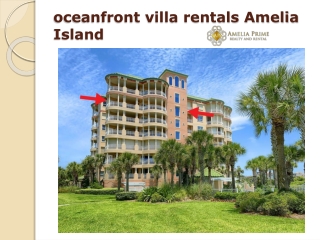 oceanfront villa rentals Amelia Island